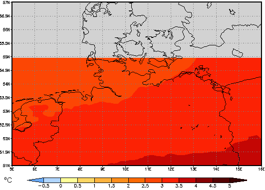 Mögliche Änderung: +2.9°C
