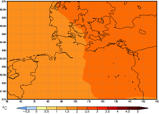 Mögliche kleinste Zunahme: +2.0°C