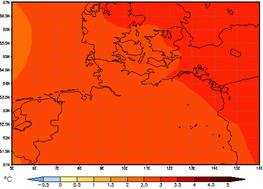 Gebietsmittel dieses Klimalaufs: +2.8°C